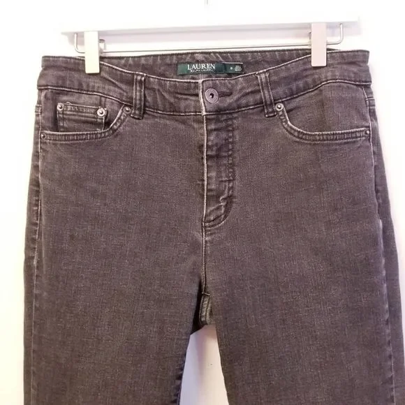 Ralph lauren Jeans black gray size 8 - Picture 7 of 11
